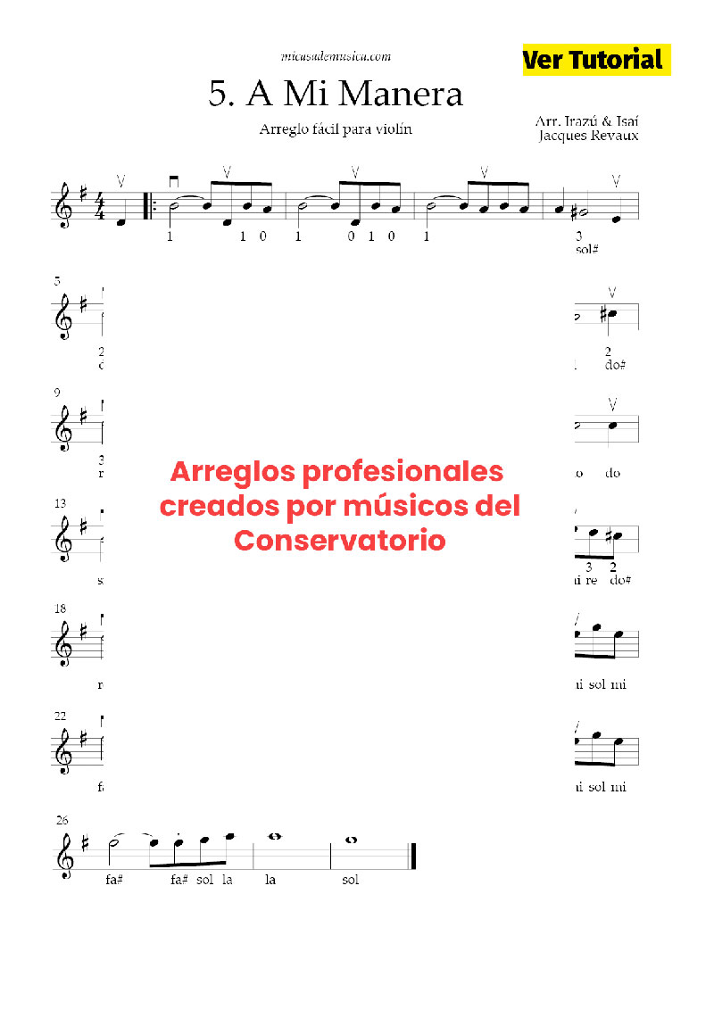 Canciones Fáciles Para Violín 1 - Libro Digital Interactivo con Sus Acompañamientos y Tutoriales - Imagen 3